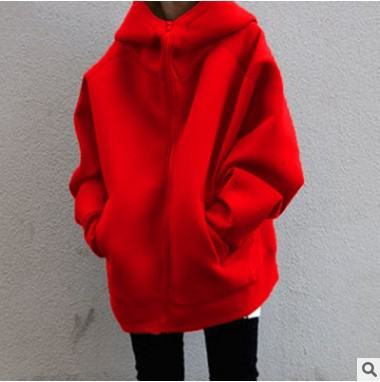 Front Zipped Oversized Hoodie